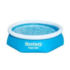 Bestway FFA 637 Kréta felfújható karimájú, puhafalú medence szett, 244x66cm medence