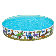 Bestway Fill 'N Fun merevfalú dínós medence 244 x 46 cm medence