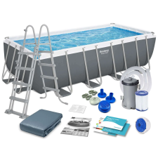 Bestway Power Steel 12in1 Fémvázas medence szett 488x244x122cm (56670) medence