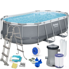 Bestway Rack 427x250x100cm Fémvázas medence, kiegészítőkkel (56620) medence