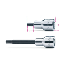 Beta 009200434 920PE 14 1/2"-os imbusz-Dugókulcs, krómozott, barnított hegy dugókulcs