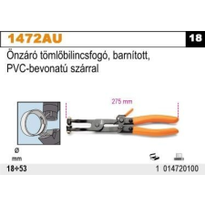 Beta 1472AU önzáró tömlőbilincsfogó, barnított, PVC-bevonatú szárral fogó
