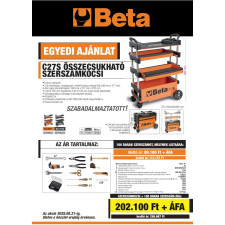 Beta 2700S-O/VU Összecsukható szerszámos kocsi kültéri munkákhoz, 100 szerszámmal (027000231) szerszám kiegészítő