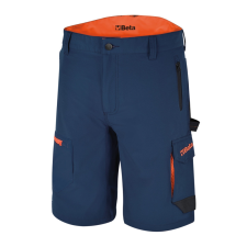 Beta 7661B Sokzsebes elasztikus bermuda munkanadrág, könnyített kivitel Slim fit kék S munkaruha
