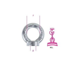 Beta 8042EZ M48F Emelő gyűrűs anya, horganyzott barkácsolás, csiszolás, rögzítés