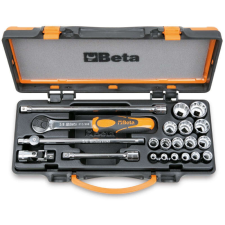 Beta 910B/C16Q 16 Dugókulcs és 5 tartozék fémdobozban (009100933) dugókulcs