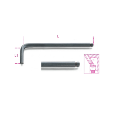 Beta 96BP 8 mm Hajlított gömbfejű imbuszkulcs, barnított imbuszkulcs