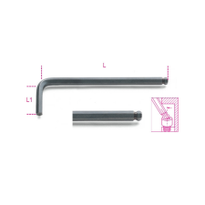 Beta 96BP-AS 5/32 mm Hajlított gömbfejű imbuszkulcs, barnított imbuszkulcs