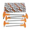 Beta 97TTx/S6 T-szárú Torx®-imbuszkulcs készlet, műanyag markolattal, krómozott, fekete hegyek (000970791)
