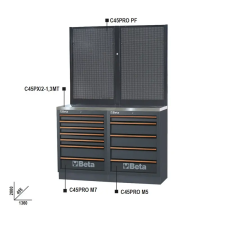 Beta C45PRO BPX-1,3 Munkapadok C45PRO műhelyberendezés összeállításhoz (045000041) barkácsolás, csiszolás, rögzítés