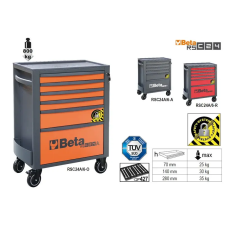 Beta RSC24A/6-A-6 FIÓKOS SZERSZÁMKOCSI BORULÁSGÁTLÓ RENDSZERREL (024004167) szerszám kiegészítő