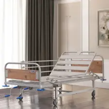  Betegápolási mechanikus ágy oldalkorláttal - láb+fej emelés MG4017 gyógyászati segédeszköz