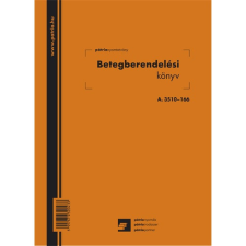 Betegberendelési könyv 56 lapos füzet 165x230 mm nyomtatvány