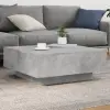  betonszürke forgácslap dohányzóasztal 80 x 80 x 31 cm
