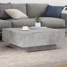  betonszürke forgácslap dohányzóasztal 80 x 80 x 31 cm bútor