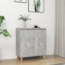  betonszürke forgácslap tálalószekrény falábakkal 60x35x70 cm bútor