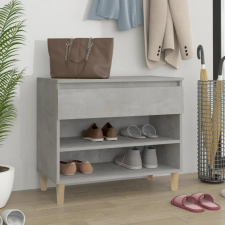  Betonszürke szerelt fa cipőszekrény 70x36x60 cm bútor