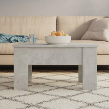  betonszürke szerelt fa dohányzóasztal 79x49x41cm bútor
