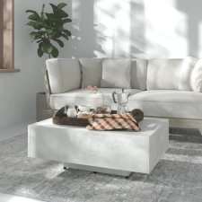  betonszürke szerelt fa dohányzóasztal 85 x 55 x 31 cm bútor