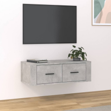  Betonszürke szerelt fa függő TV-szekrény 80 x 36 x 25 cm bútor