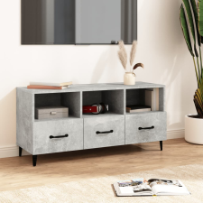Betonszürke szerelt fa TV-szekrény 102 x 35 x 50 cm bútor