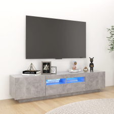  Betonszürke TV-szekrény LED-lámpákkal 180 x 35 x 40 cm bútor