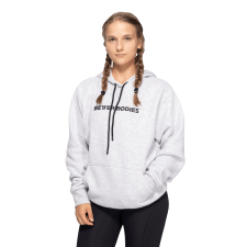 Better Bodies Hoodie Logo Light Grey Melange női pulóver, kardigán
