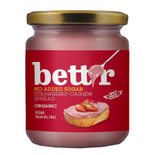  Bettr bio vegán epres kesudiókrém hozzáadott cukor nélkül 250 g reform élelmiszer