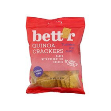 Bettr bio vegán gluténmentes quinoa kréker kurkuma&kömény 100 g előétel és snack