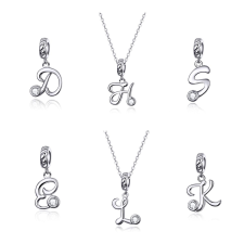  Betű Charm 925 Ezüst Charm & Medál | MyCharm – J medál
