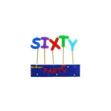 Betű gyertya 60. születésnapra party kellék