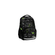 BeUniq iskolatáska, hátizsák - 2 rekeszes - Black, green (BU25BR-2804) iskolatáska
