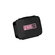 BeUniq műanyag uzsonnás doboz - Black-Pink babaétkészlet
