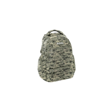 BeUniq Terepmintás hátizsák, iskolatáska - 3 rekeszes - Gray (BU23JG-2908) iskolatáska