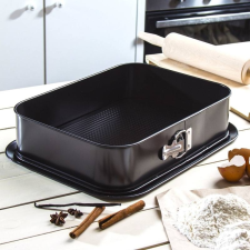  Bevonatos csatos tepsi tortaforma tálcával 40x28cm sütés és főzés
