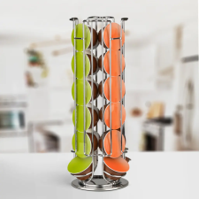 bewello Fém kávékapszula tartó - 24 db Dolce Gusto kapszulához - króm (BW1001B) kávéfőző kellék