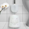 bewello WC kefe + tartó - pillangós - 49 x 13 x 13 cm - fehér