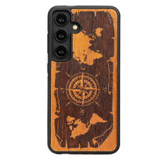 Bewood Compass Merbau tok Samsung Galaxy A55 5G - barna tok és táska