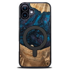 Bewood Planets Neptune MagSafe-kompatibilis tok iPhone 16 Plus - barna-kék tok és táska