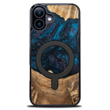 Bewood Planets Neptune MagSafe-kompatibilis tok iPhone 16 Plus - barna-kék tok és táska