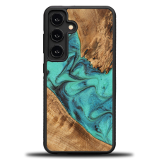 Bewood Turquoise tok Samsung Galaxy A55 5G - barna-kék tok és táska