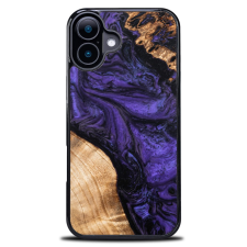 Bewood Violet tok iPhone 16 Plus - barna-lila tok és táska