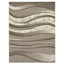  Bézs-barna hullámmintás modern szőnyeg 200 x 290 cm BPC-6 lakástextília