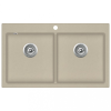  bézsszínű, kétmedencés gránit mosogatótálca