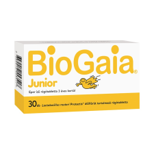 BG Distribution Hungary Kft. BioGaia Junior étrendkiegészítő rágótabletta eper 30x vitamin és táplálékkiegészítő