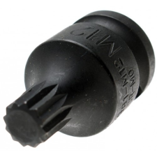 BGS 1/2" Spline levegős bit dugókulcs, M12, 40 mm dugókulcs