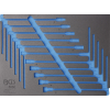 BGS Technic 3/3 szerszámtálca szerszámkocsihoz, üresen: 11 részes univerzális csuklós, 8 - 19mm-es T-dugókulcs készlethez (nem tartozék) (BGS 8880-1)
