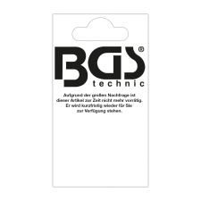 BGS Technic Akasztólyukas termékkártya kiállító falakhoz | 52 x 98 mm | 12 db (BGS 89900) ajándéktárgy