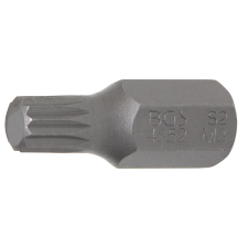 BGS Technic Bordázott bitfej M8, 3/8" hossza: 30mm (BGS 4852) bitfej készlet
