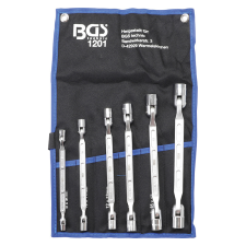 BGS Technic Csillagkulcs-készlet flexibilis fejekkel, 6 darabos (BGS-1201) villáskulcs